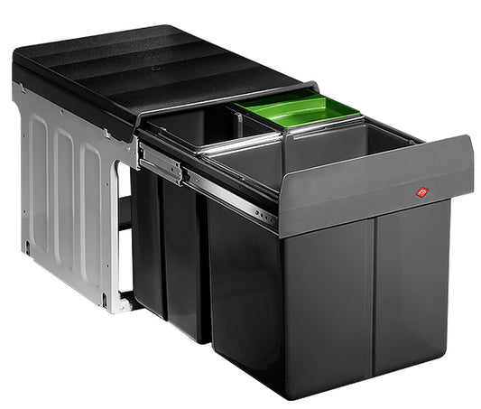 WESCO 88782111 Abfallsorter 32 (16 + 2x8) Liter TRIO MASTER ab 40 cm Schrankbreite