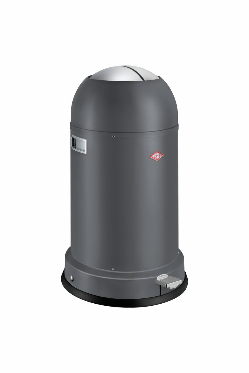 WESCO Tretabfalleimer 183631-77 KICKMASTER CL Soft in Graphit matt mit 33 Liter Volumen / Abfallsammler / Mülleimer