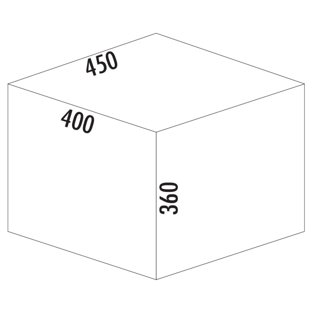NABER 8012301 Abfallsammler 32 (2x16) Liter Cox® Base 360 S/450-2 hellgrau, H 360 mm – Bild 3