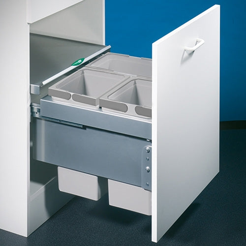 NABER Abfallsorter 36 (2x10 + 16) Liter COX® BASE 360 S/500-3 für 50 cm Schrankbreite