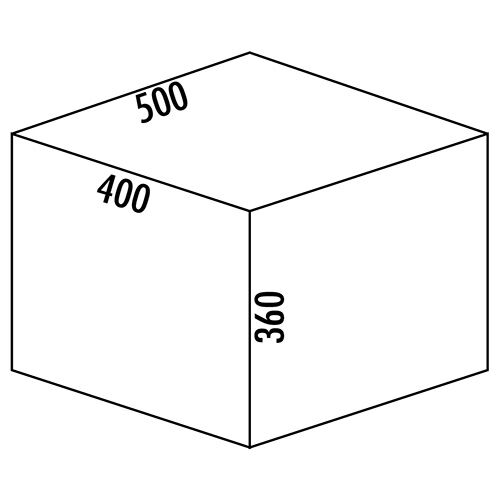 NABER Abfallsorter 38 (22 + 16) Liter COX® BASE 360 S/500-2 für 50 cm Schrankbreite – Bild 3