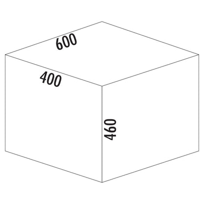 NABER 8013308 Abfallsammler 56 (2x28) Liter Cox® Base 460 S/600-2 anthrazit, H 460 mm – Bild 3