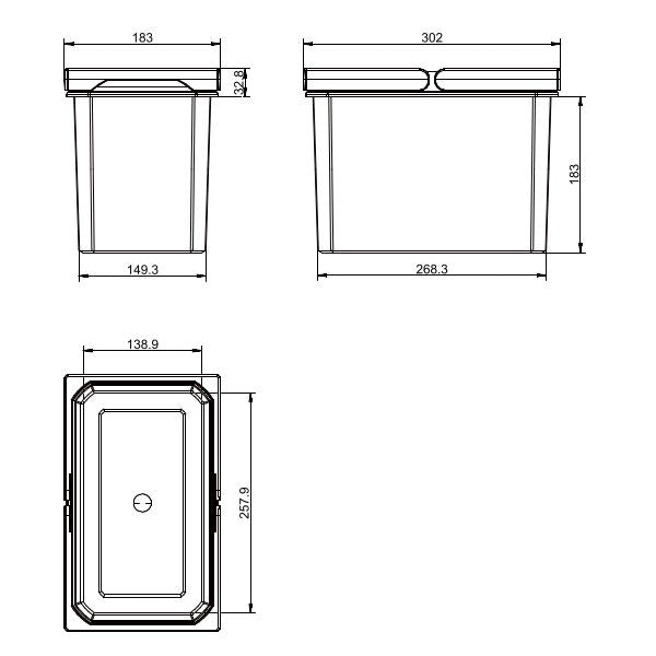 NABER 8012327 Systembehälter 7,5 Liter Cox® hellgrau – Bild 3