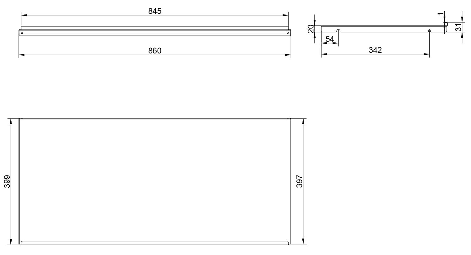 NABER 8013357 Gesamtdeckel 900 mm COX®-Serien anthrazit – Bild 2