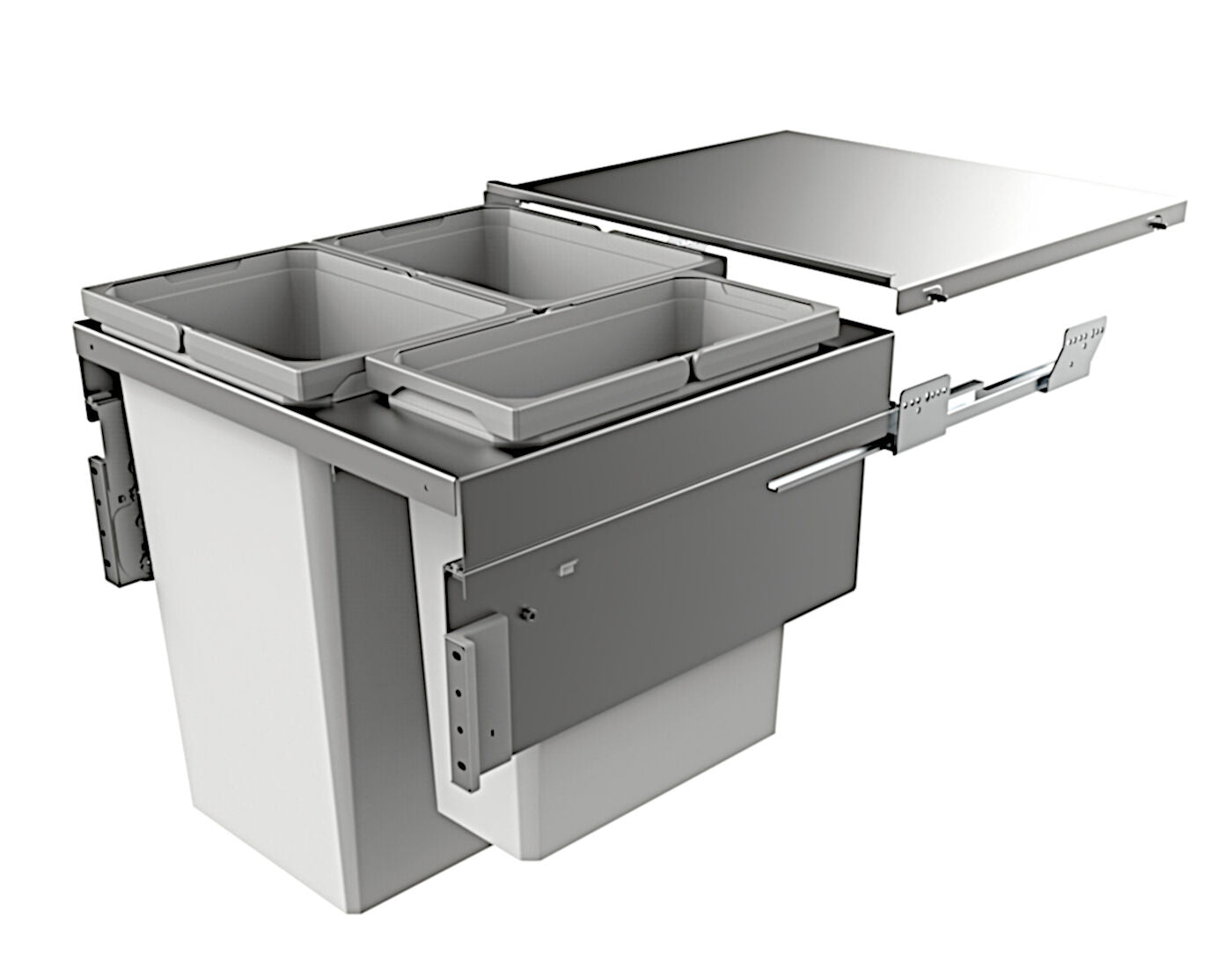 NABER 8012391 Abfallsammler COX CLAN 580/600-3 mit 91 Liter Volumen / für 60 cm Schrankbreite