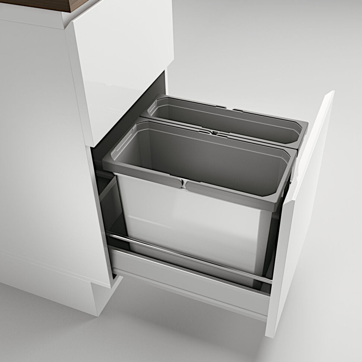 NABER Abfallsorter 24,5 (16+8,5) Liter COX® BOX 360 S/400-1 für 40 cm Schrankbreite – Bild 3
