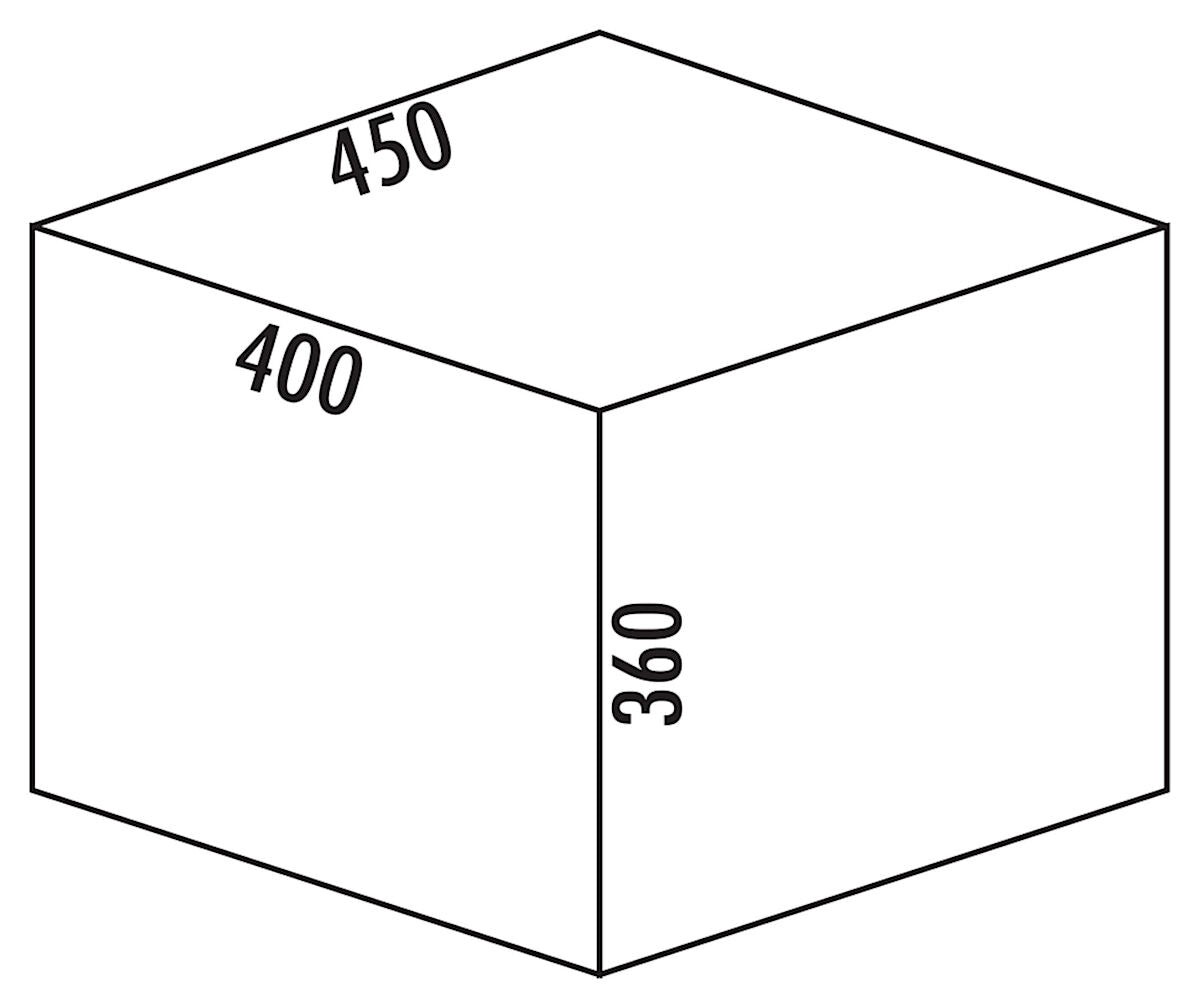 NABER Abfallsorter COX® BOX 360 S/450-2 mit 32 (2x16) Liter Abfallvolumen / 45 cm Schrankbreite – Bild 2
