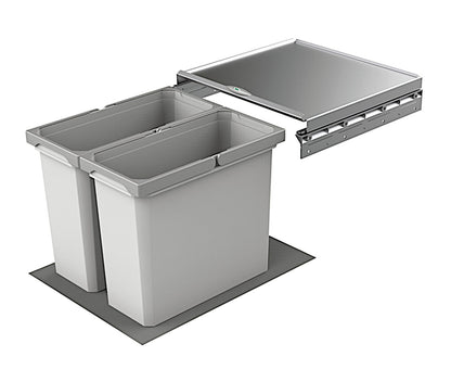 NABER Abfallsorter COX® BOX 360 S/450-2 mit 32 (2x16) Liter Abfallvolumen / 45 cm Schrankbreite