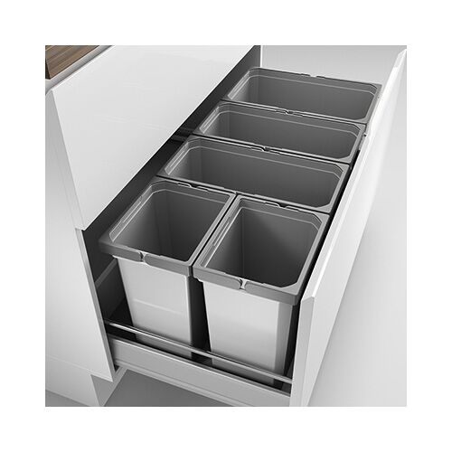 Abfallsorter Cox Box 2T/1000-5 mit fünffach Trennung inkl. Biodeckel für 100 cm Schrankbreite / Abfalleimer /… – Bild 4