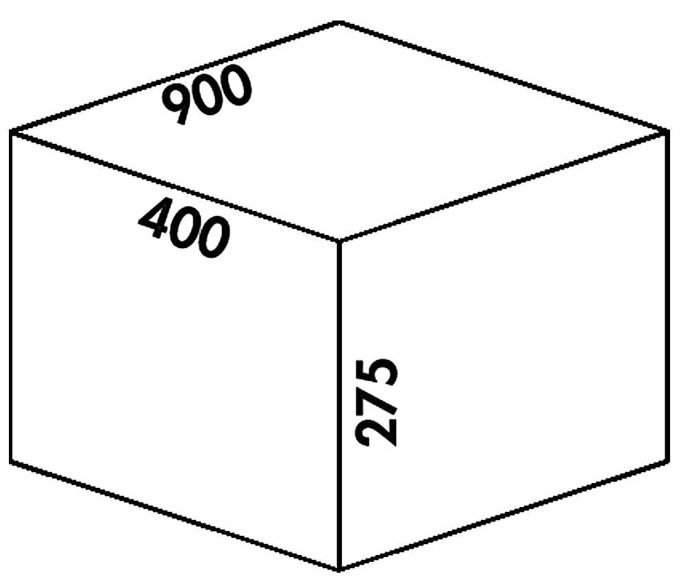 Abfallsorter Cox Box 275 S/900-4 Bio mit 4-fach Trennung für 90 cm Schrankbreite, 42 (2x12 u. 2x9) Liter / Abfalleimer… – Bild 4