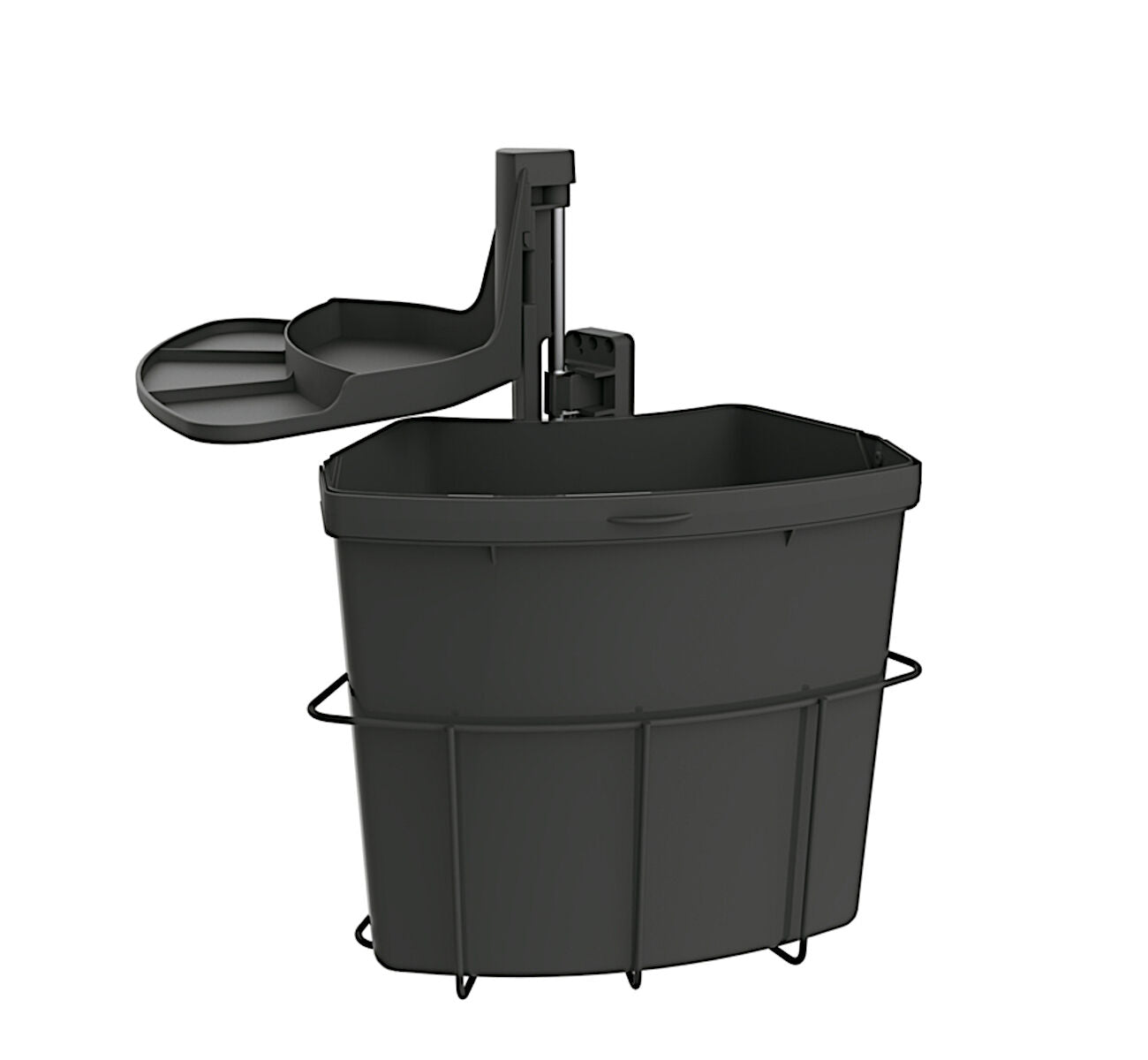Abfallsorter CABBI Junior 1 in ANTHRAZIT mit 18 Liter Volumen / ab 40 cm Schrankbreite / Abfalleimer / Mülleimer /…