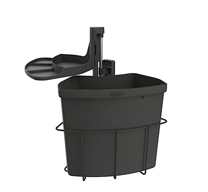 Abfallsorter CABBI Junior 1 in ANTHRAZIT mit 18 Liter Volumen / ab 40 cm Schrankbreite / Abfalleimer / Mülleimer /…