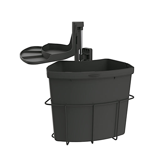 Abfallsorter CABBI Junior 1 in ANTHRAZIT mit 18 Liter Volumen / ab 40 cm Schrankbreite / Abfalleimer / Mülleimer /…