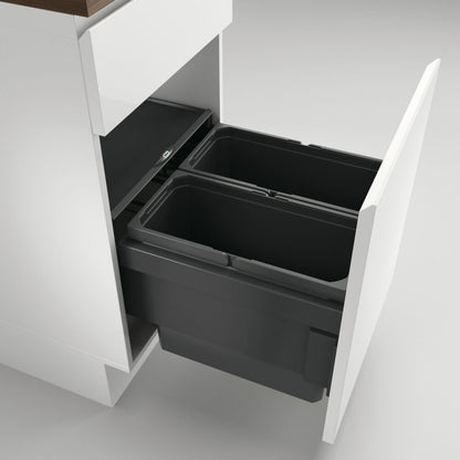 NABER 8013301 Abfallsammler 32 (2x16) Liter Cox® Base 360 S/450-2 anthrazit, H 360 mm – Bild 2