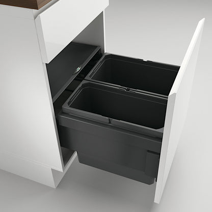NABER Abfallsorter Cox® Base 360 S/500-2 Anthrazit mit 38 (22 + 16) Liter Volumen für 50 cm Schrankbreite – Bild 5