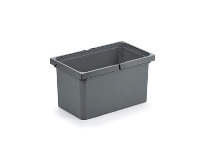 Naber Cox Systembehälter 8013330 anthrazit mit 13 Liter Volumen / Ersatzeimer / Cox-Serie