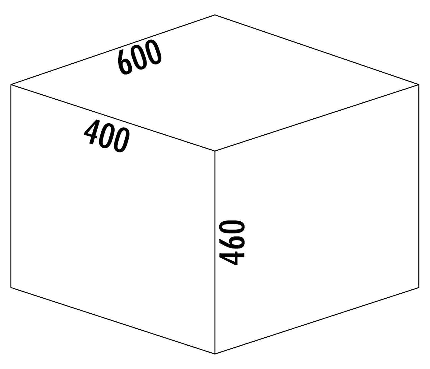 Abfallsorter COX® BASE 460 S/600-3 in HELLGRAU mit 53 (1 x 28/2 x 12,5) Liter Volumen / ab 60 cm – Bild 3