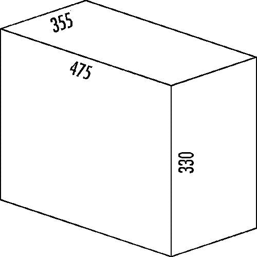 NABER Abfallsorter 32 (2x16) Liter DOUBLE MASTER 2 DS inkl. Rollwagen DS, ab 40 cm Schrankbreite – Bild 2