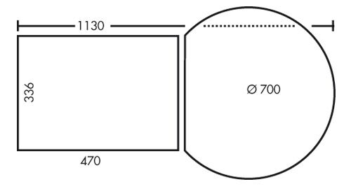 Abfallsorter RONDO-1 Plus / Hailo Rondo 90.2/36 (3645-12) / Abfalleimer / Abfallsammler / Mülleimer / Eckschrank – Bild 2