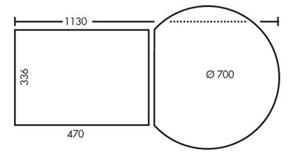 Abfallsorter RONDO-1 Plus / Hailo Rondo 90.2/36 (3645-12) / Abfalleimer / Abfallsammler / Mülleimer / Eckschrank – Bild 2