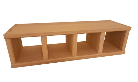 Naber Schüttenkasten 4, Buche (ohne Schütten) / Schüttenbox passend für 4 Keramik- oder Bleikristallschütten - nur…
