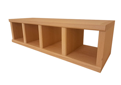 Naber Schüttenkasten 4, Buche (ohne Schütten) / Schüttenbox passend für 4 Keramik- oder Bleikristallschütten - nur… – Bild 2