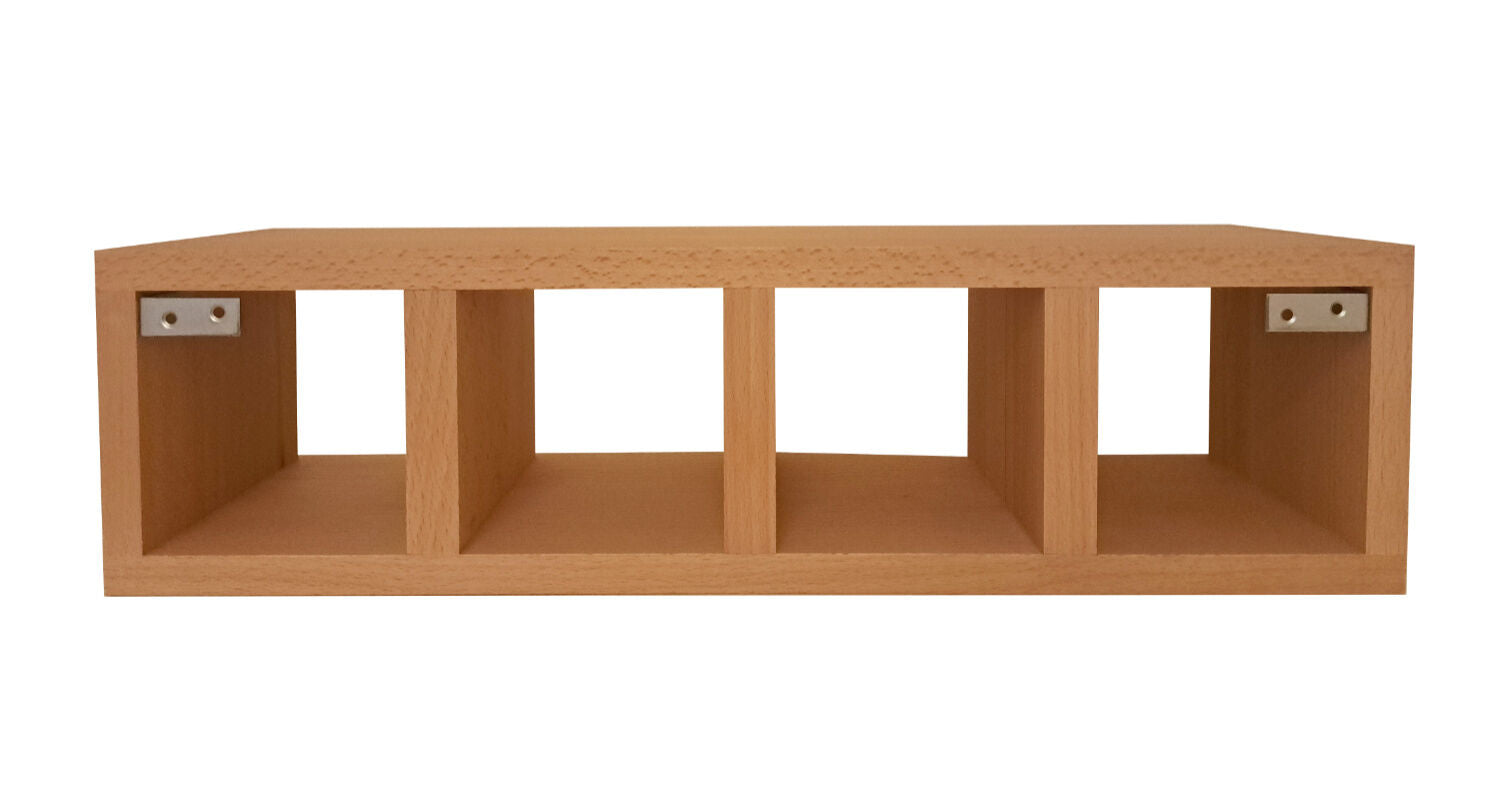 Naber Schüttenkasten 4, Buche (ohne Schütten) / Schüttenbox passend für 4 Keramik- oder Bleikristallschütten - nur… – Bild 3