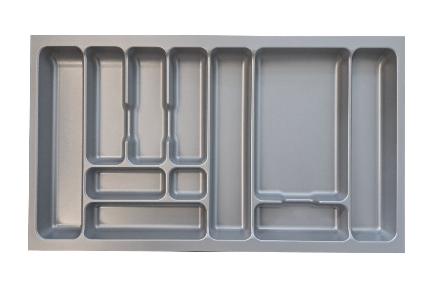 Naber 8030007 Besteckeinsatz 4 für 900er Schrank, B 818 x T 473 x H 50 mm, silbergrau