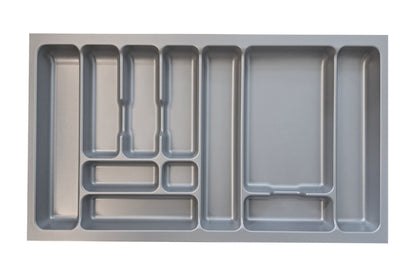 Naber 8030007 Besteckeinsatz 4 für 900er Schrank, B 818 x T 473 x H 50 mm, silbergrau