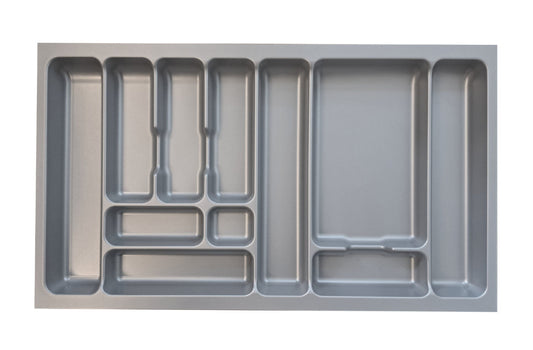 Naber 8030007 Besteckeinsatz 4 für 900er Schrank, B 818 x T 473 x H 50 mm, silbergrau