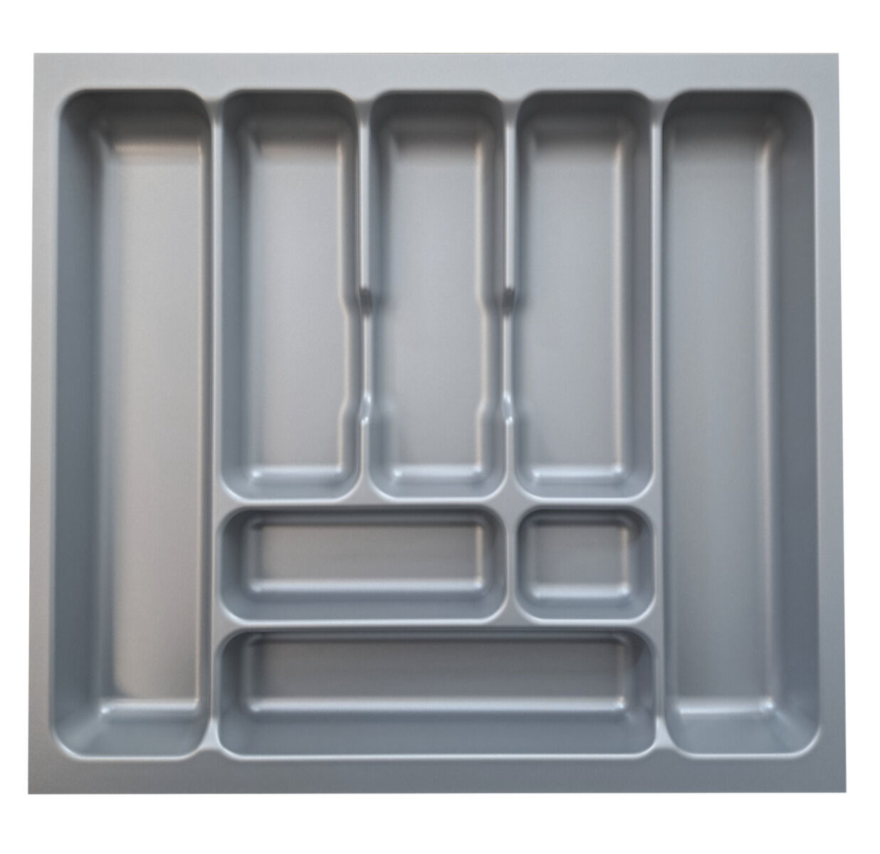 Naber 8030012 Besteckeinsatz 4 für 600er Schrank, B 518 x T 473 x H 50 mm, silbergrau