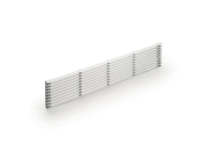 NABER 8033012 Sockel-Lüftungsgitter 1, silber, B 84 mm, L 480 mm