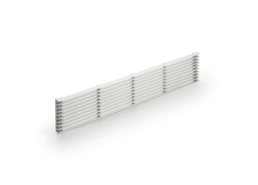 NABER 8033012 Sockel-Lüftungsgitter 1, silber, B 84 mm, L 480 mm
