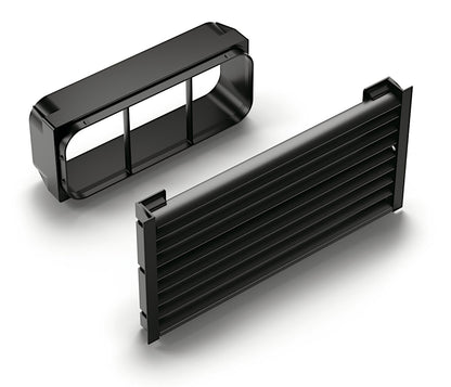 Sockel-Lüftungsgitter flow Lamellenlüftungsgitter schwarz matt / COMPAIR PRIME flow®