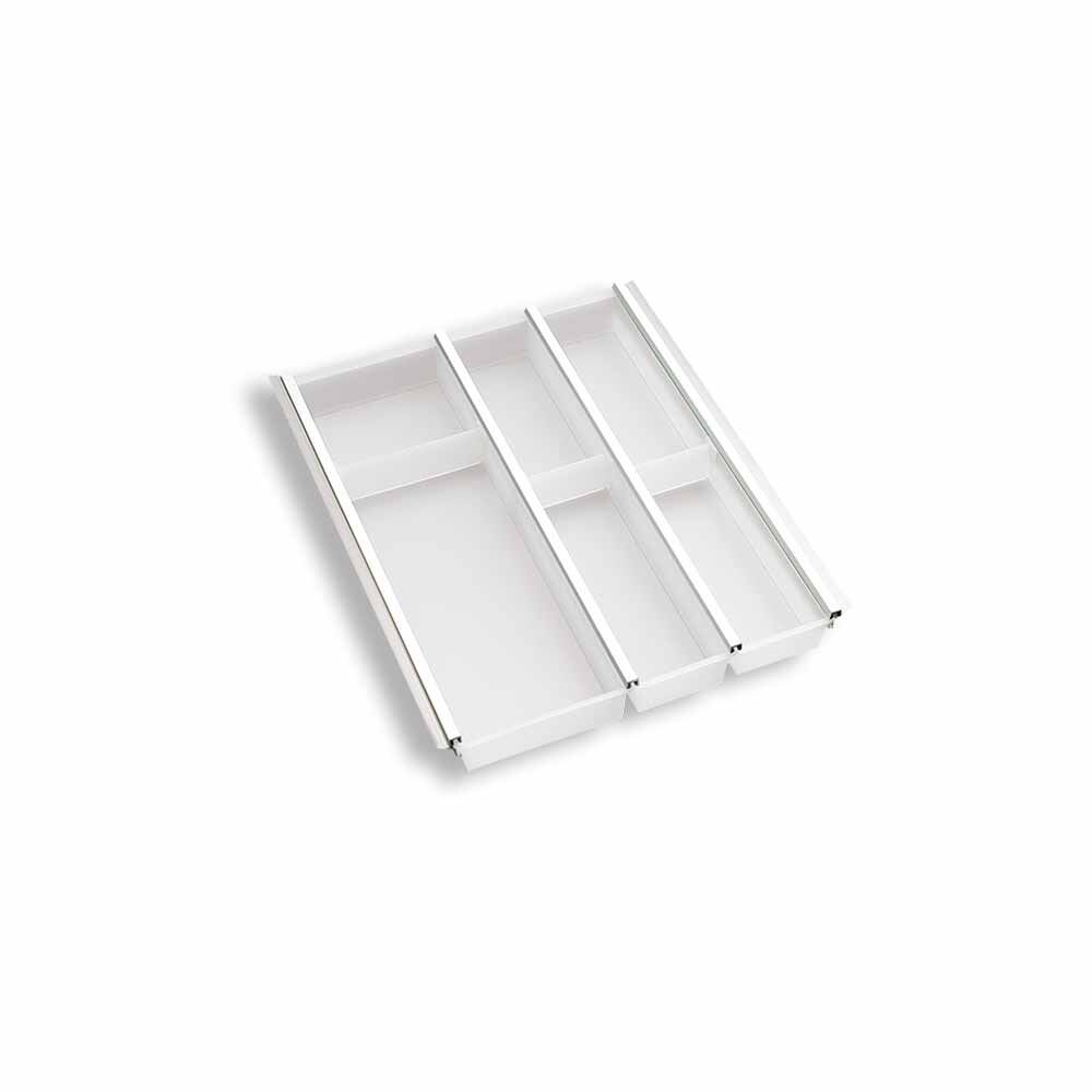 Besteckeinsatz CUISIO 45 (B 335-370 x T 463-480 mm) / Besteckkasten für 45er Schubl.