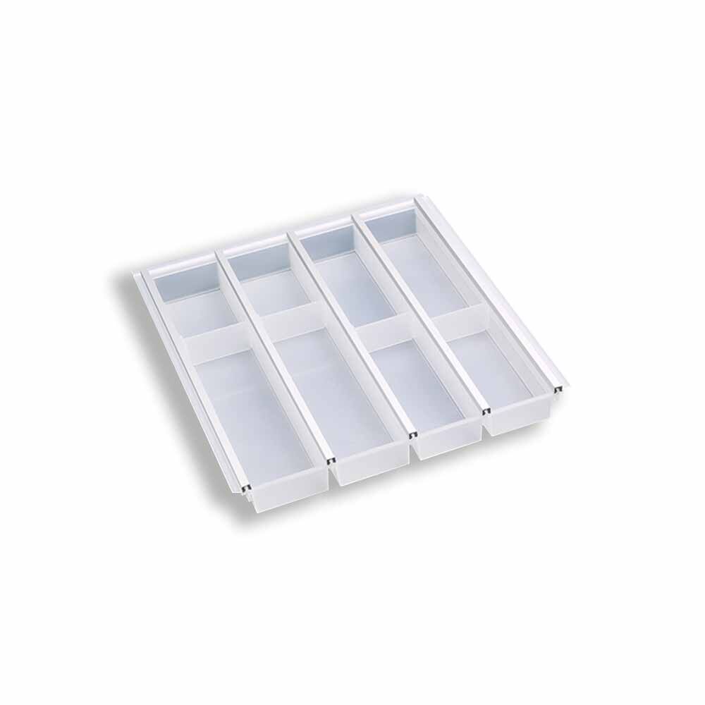 Besteckeinsatz CUISIO 50 (B 385-420 x T 463-480 mm) / Besteckkasten für 50er Schubl.