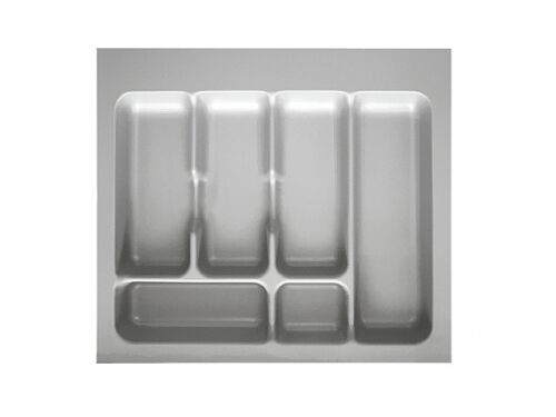 Besteckeinsatz-2, grau 55 cm (B 450-490 x T 360-440 mm) mit 6-Facheinteilung/ Besteckeinsatz / Besteckkasten