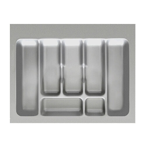 Besteckeinsatz-2, grau 60 cm (B 500-540 x T 360-440 mm) mit 7-Facheinteilung / Besteckeinsatz / Besteckkasten