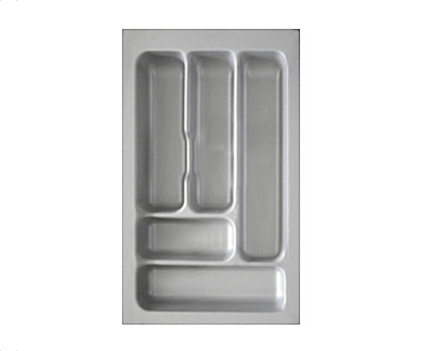 Besteckeinsatz-1, grau 40 cm (B 300-340 x T 440-490 mm) / Besteckeinsatz / Besteckkasten – Bild 3