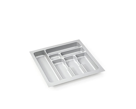 Besteckeinsatz-1, grau 45 cm (B 350-390 x T 440-490 mm) mit 7-Facheinteilung / Besteckeinsatz / Besteckkasten