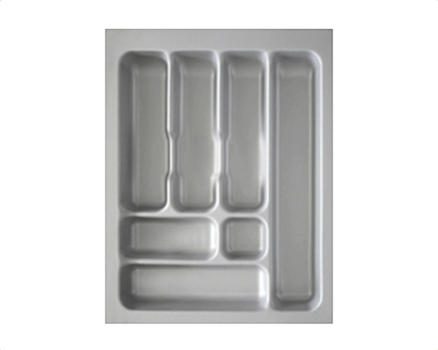 Besteckeinsatz-1, grau 45 cm (B 350-390 x T 440-490 mm) mit 7-Facheinteilung / Besteckeinsatz / Besteckkasten – Bild 3