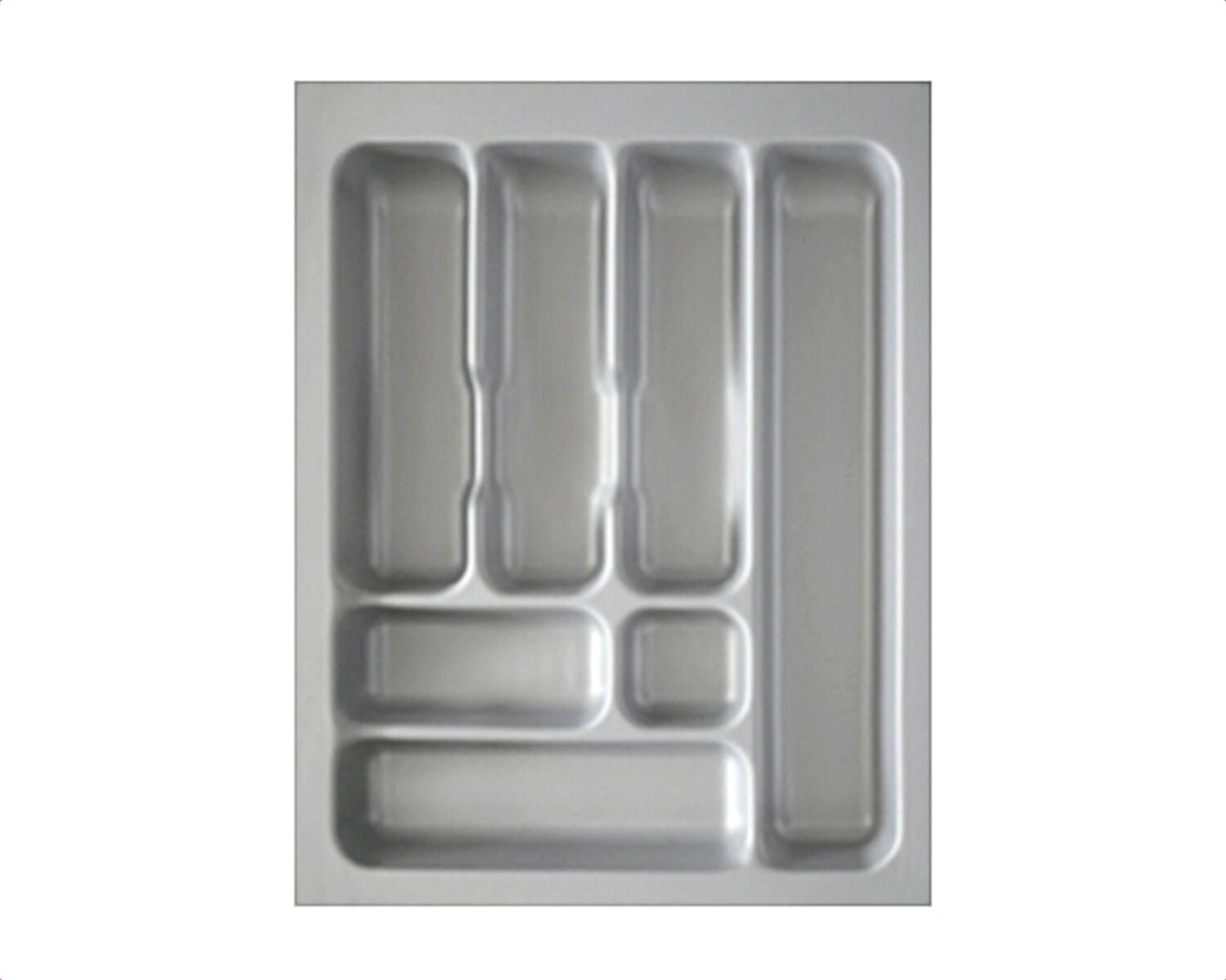 Besteckeinsatz-1, grau 45 cm (B 350-390 x T 440-490 mm) mit 7-Facheinteilung / Besteckeinsatz / Besteckkasten – Bild 3