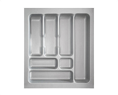 Besteckeinsatz-1, grau 50 cm (B 400-440 x T 440-490 mm) mit 7-Facheinteilung / Besteckeinsatz / Besteckkasten – Bild 3