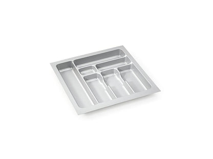 Besteckeinsatz-1, grau 55 cm (B 450-490 x T 440-490 mm) mit 7-Facheinteilung / Besteckeinsatz / Besteckkasten