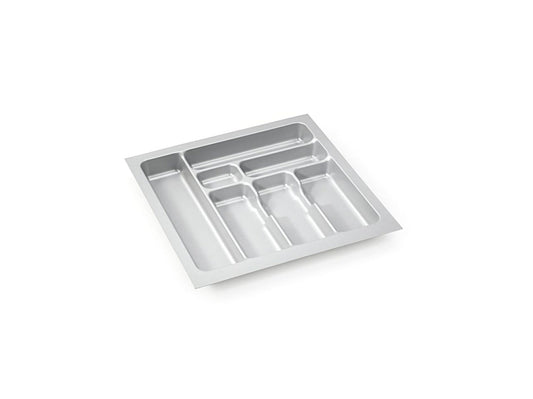 Besteckeinsatz-1, grau 55 cm (B 450-490 x T 440-490 mm) mit 7-Facheinteilung / Besteckeinsatz / Besteckkasten