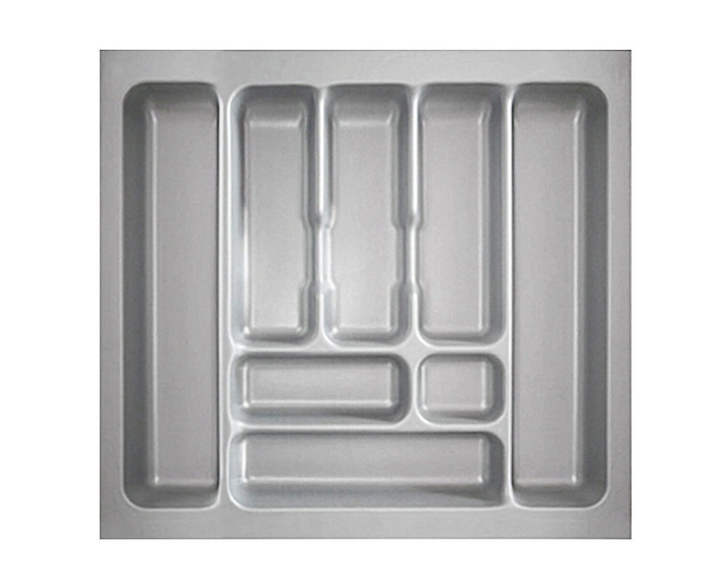 Besteckeinsatz-1, grau 60 cm (B 500-540 x T 440-490 mm) / Besteckeinsatz / Besteckkasten – Bild 3