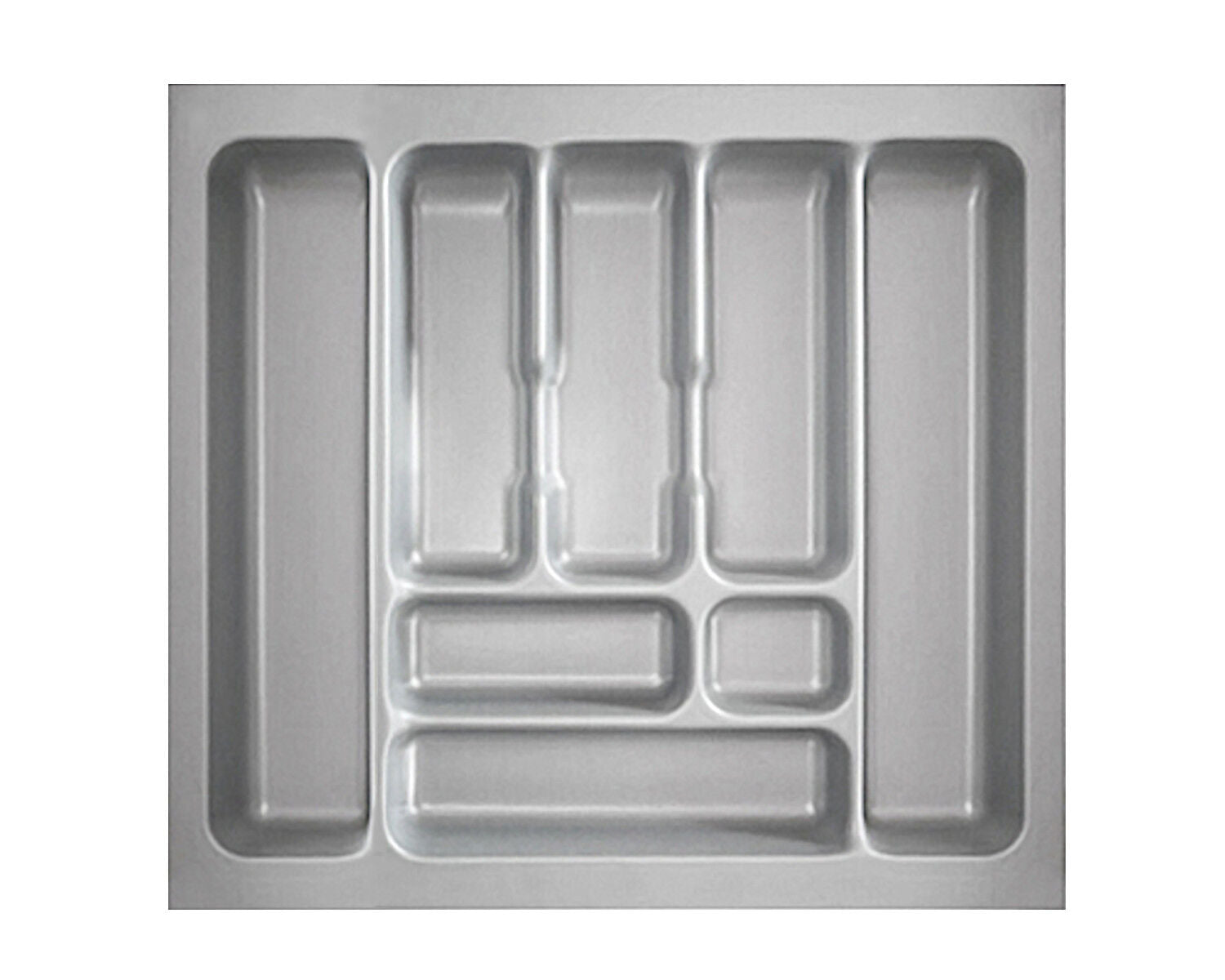 Besteckeinsatz-1, grau 60 cm (B 500-540 x T 440-490 mm) / Besteckeinsatz / Besteckkasten – Bild 3