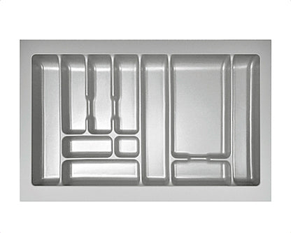 Besteckeinsatz-1 grau 90 cm (B 800-840 x T 440-490 mm) mit 11-Facheinteilung / Besteckeinsatz / Besteckkasten