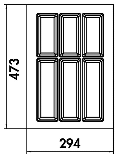 NABER 8034265 Besteckeinsatz Adesso 1, für 400er Schrank – Bild 2