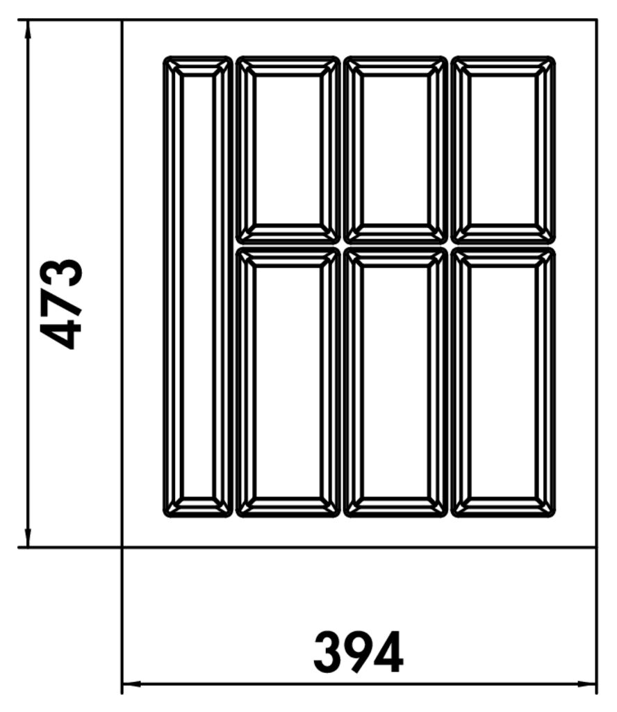 NABER 8034267 Besteckeinsatz Adesso 1, für 500er Schrank – Bild 2
